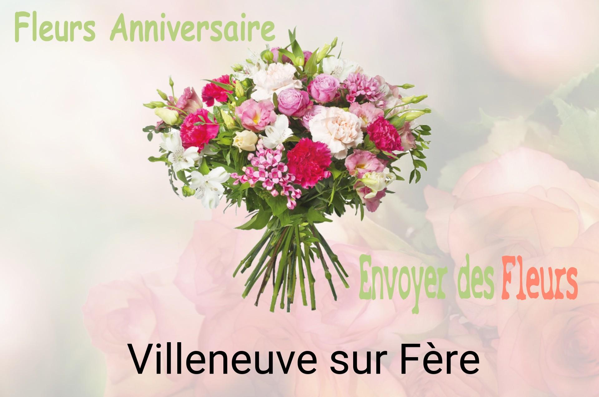 Bouquet de fleurs d’anniversaire livré à Villeneuve-sur-Fère
