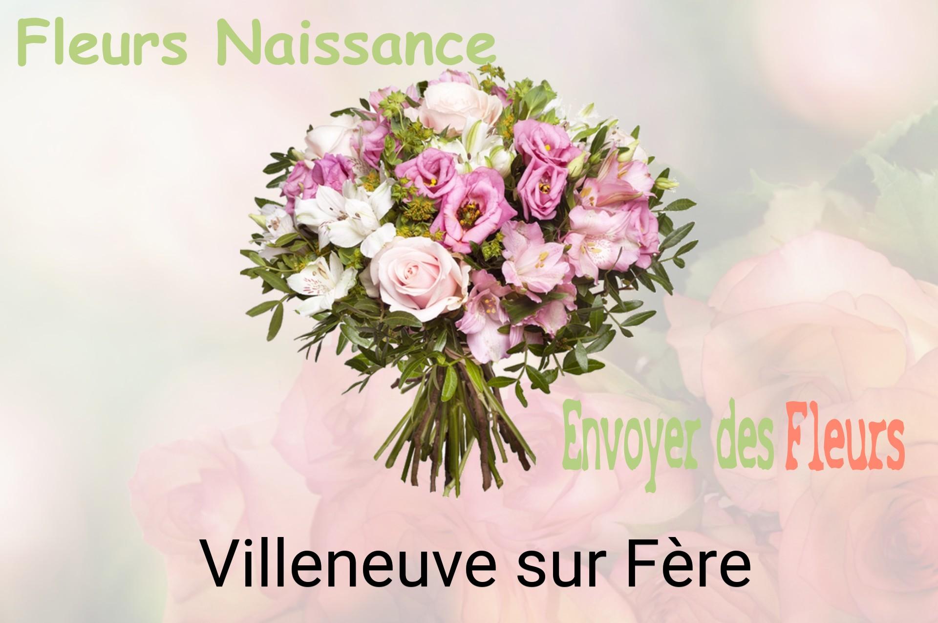 Bouquet de fleurs de naissance livré à Villeneuve-sur-Fère